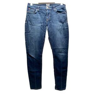 Hudson Jeans Krista Super Skinny Women's 29 Blue Denim Stretch 5 Pocket Faded